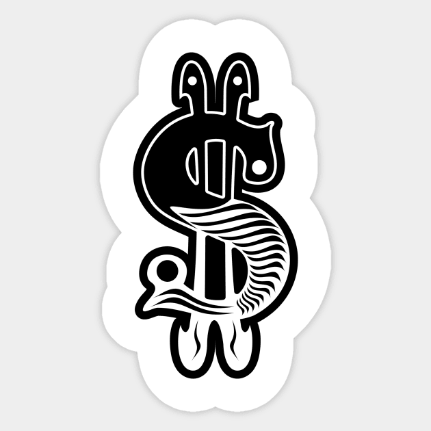 Funny Dollar Design Sticker by hldesign